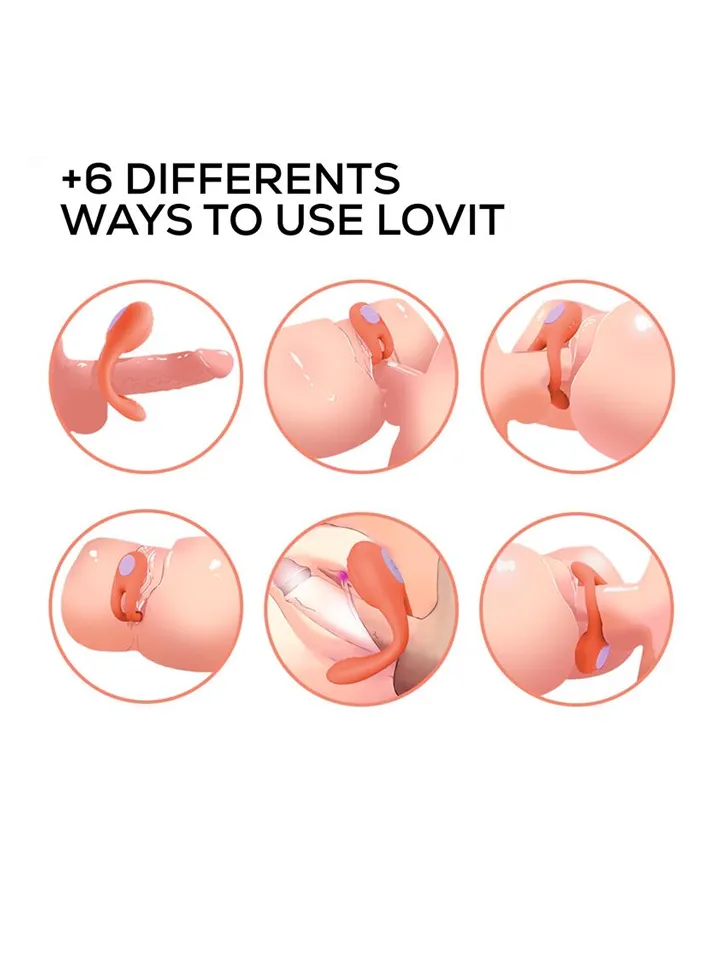 Lovit Vibrating Couple Toy Flexible With Remote - Parvibrator 0