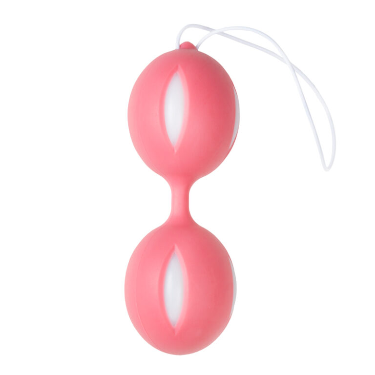 Wiggle Duo Kegel Ball - Pink/White-2