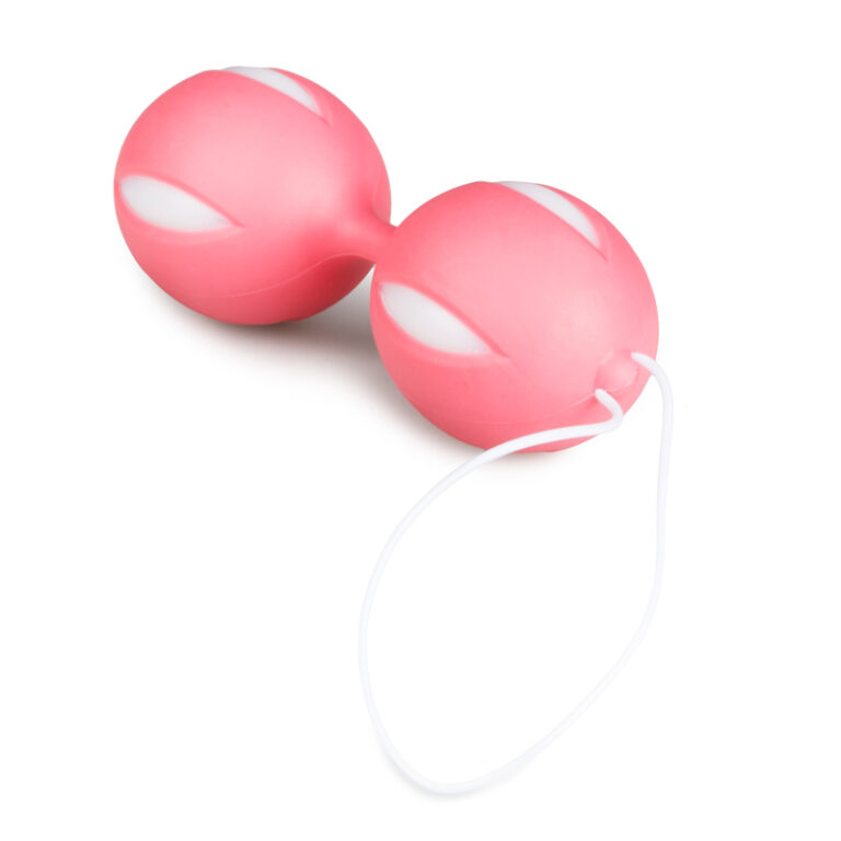 Wiggle Duo Kegel Ball - Pink/White-3