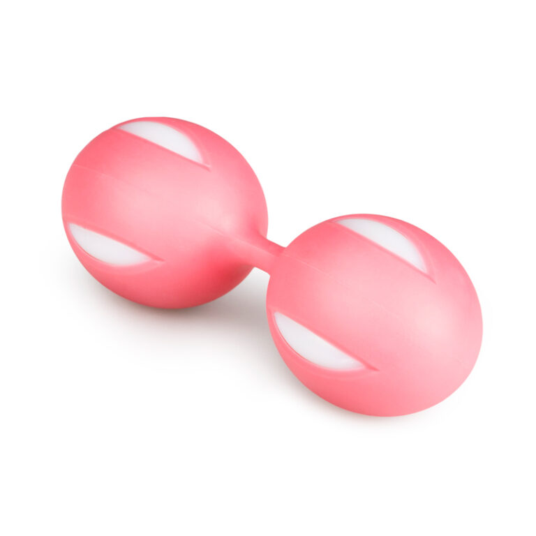 Wiggle Duo Kegel Ball - Pink/White-1