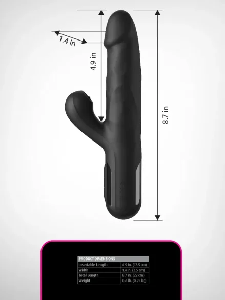Fetish Fantasy Series Sonix Silicone Thruster - Rabbitvibrator 0