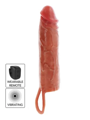 Hydrated Skin Penis Sleeve Vibrating 20 cm - Penisförlängare/Sleeve med vibrator 0