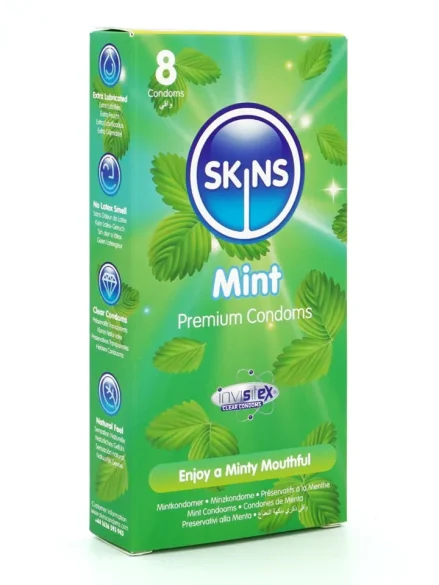 Skins Mint Condoms 8-pack - Kondomer 0