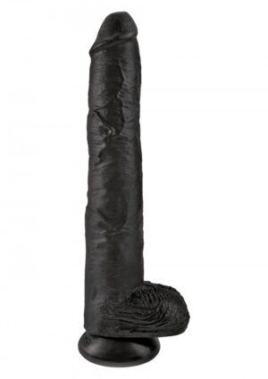 KING COCK 14'' COCK WITH BALLS BLACK-1