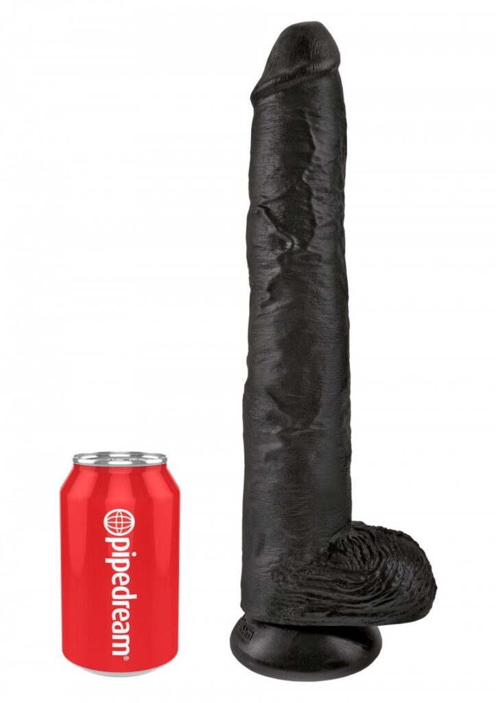 KING COCK 14'' COCK WITH BALLS BLACK-2