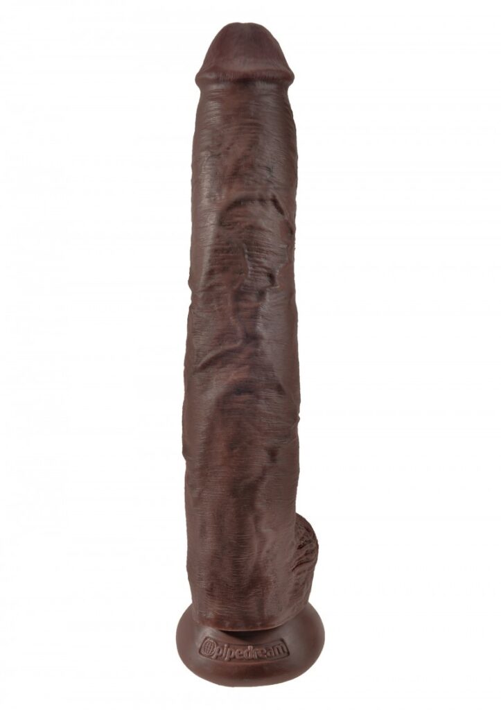 KING COCK 14'' COCK WITH BALLS BROWN-3
