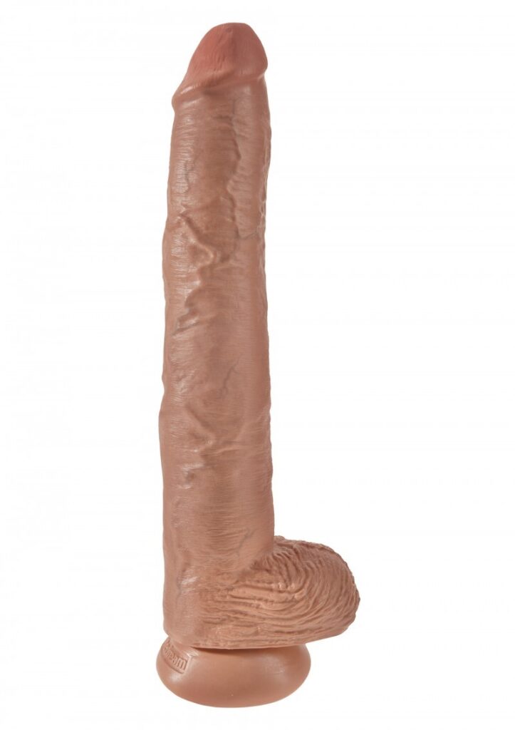 KING COCK 14'' COCK WITH BALLS TAN-3