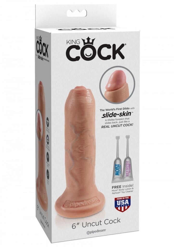 King Cock 6 Inch Uncut Flesh-2