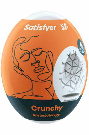 Satisfyer Masturbator Egg Single Crunchy - Onaniägg 0