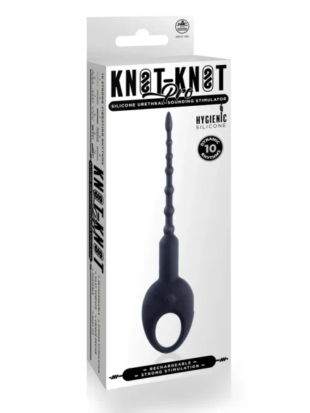 Knot-Knot Silicone Urethral Stimulator - Dilator med vibration 0