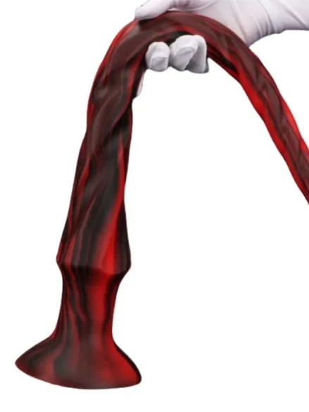 Torthy Dildo Black/Red 50 cm - Extra lång analdildo 0