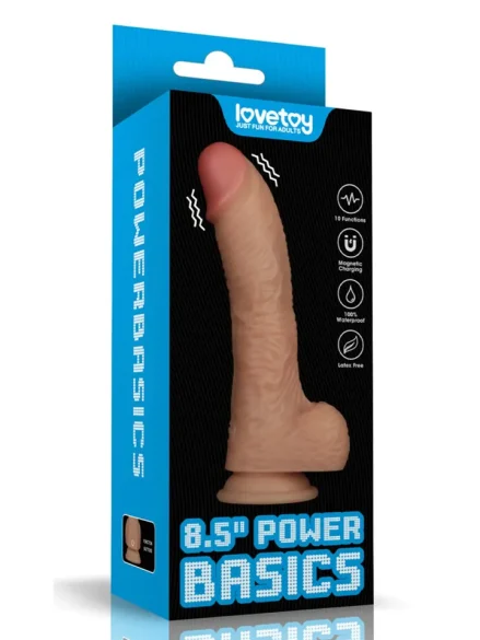 Realistic Vibrating Power Cock 22 cm - Dildo med vibrator 0