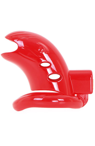 Plastic Chastity Cage Red | Kyskhetsbälte | Intimast
