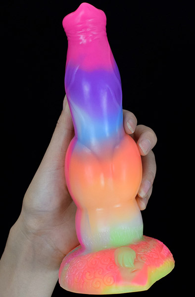 Siren Glow-in-The-Dark Dildo 21,5 cm - Dragon dildo 0