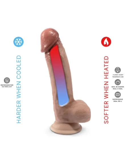 Silex-D Premium Real Skin 21 cm - Realistisk dildo 0