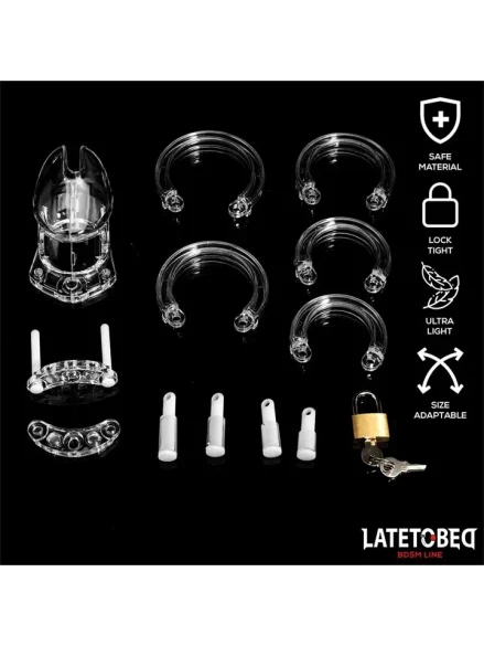 Chastity Cage Short Clear - Kyskhetsbur 0