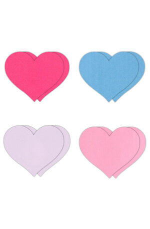 Pretty Pasties Heart II Assorted 4 Pair - Nipple covers 0