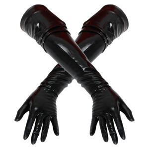 Latex Gloves - XL / Black-1