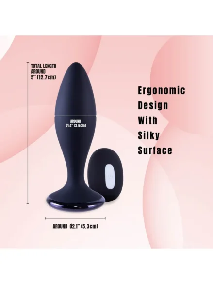 Clogge Vibrating Silicone Butt Plug - Analplugg med vibrator 0