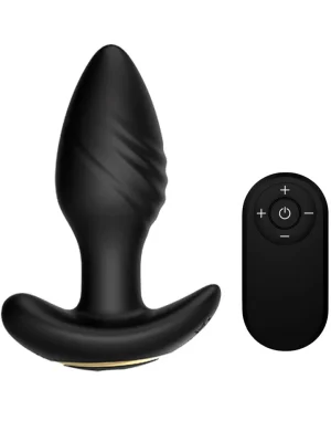 Remote Control Vibrating Butt Plug - Analplugg med vibrator 0