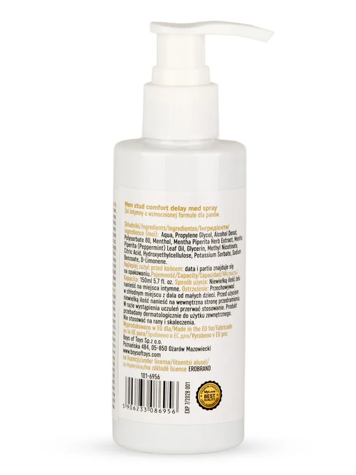 Stud Comfort Delay-Med Gel 150 ml - Uthållighetshöjande gel 0