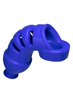Lockdown Chastity Cage Blue-4