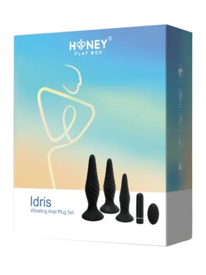 Idris Vibrating Anal Plug Set - Analleksaker i set 0