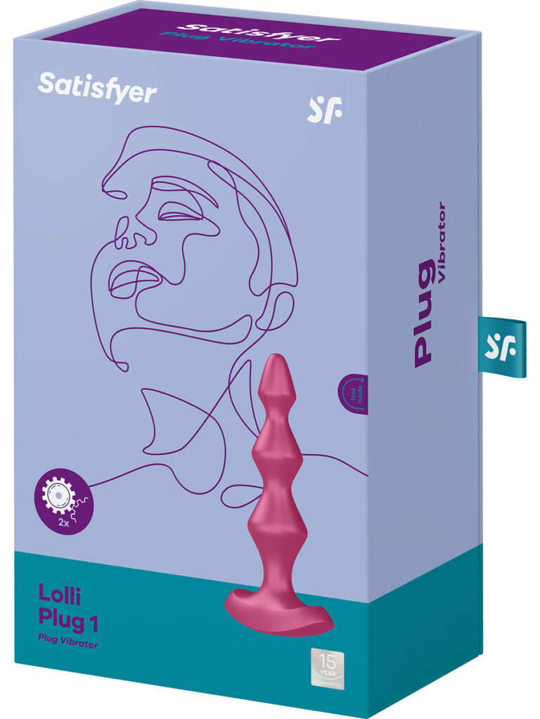 Satisfyer Lolli Plug 1, Plug Vibrator, Berry - rosafärgad -2