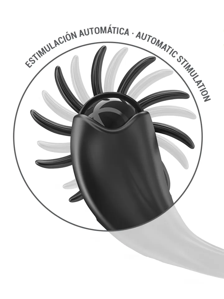 Vibrating Ring 10 Vibrations With Clitoris Stimulator - Penisring med vibrator 0