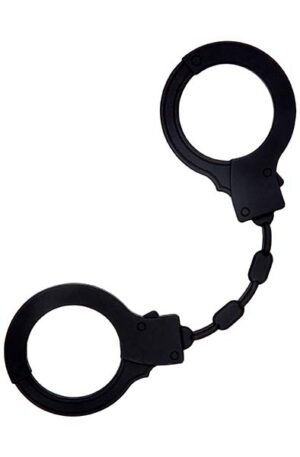 Black Silicone Handcuffs - Silikon handbojor 0
