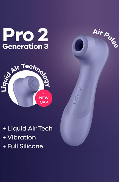 Satisfyer Pro 2 Generation 3 With Liquid Air Purple - Lufttrycksvibrator 0