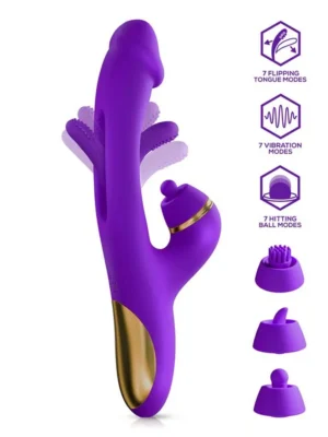Siter 2.0 Flapping Tongue With Hitting Ball Vibrator - Rabbitvibrator 0