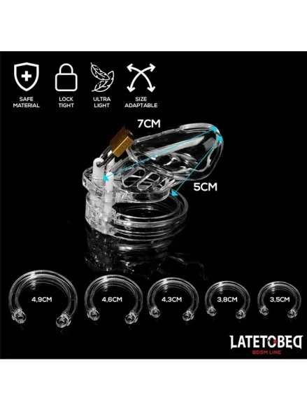 Chastity Cage Short Clear - Kyskhetsbur 0