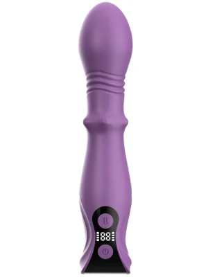 3-in-1 Thrusting Dildo With LCD Display - Vibrator 0