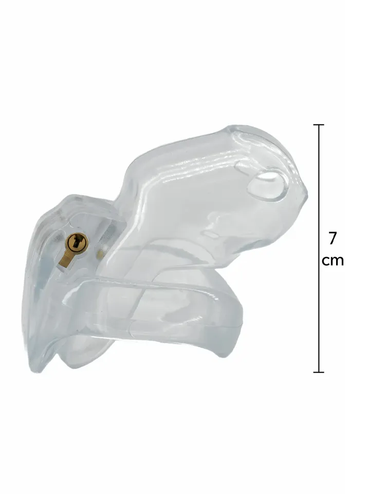 Clear Control Cock Cage Short - Kyskhetsbur 0