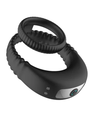 Vibrating Double Cock Ring - Penisring med vibrator 0