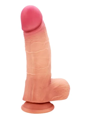 Ultra-Realistic Silicone Dildo With Balls 20 cm - Realistisk dildo 0