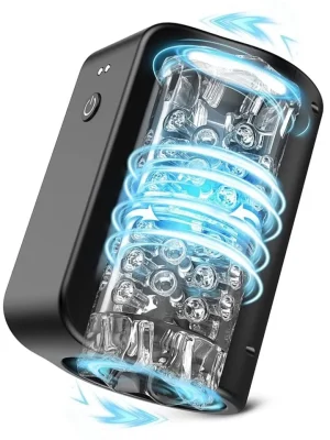 Rotating Masturbator 7 Modes Black - Automatisk Masturbator 0