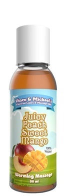 Juicy Peach Sweet Mango Värmande massageolja 50 ml-1
