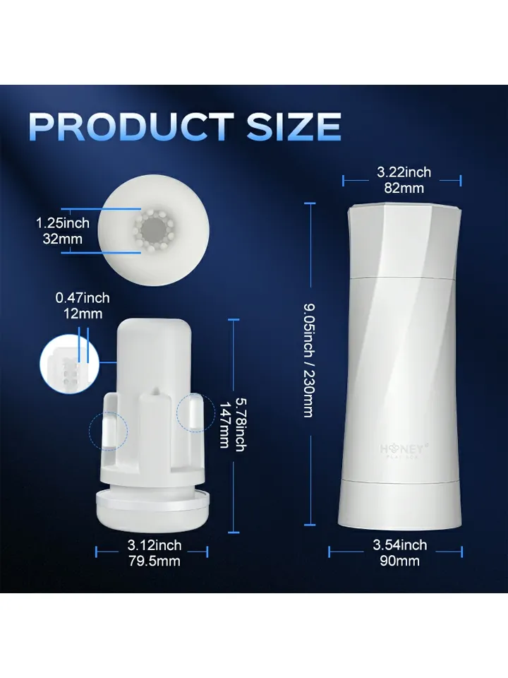 Sky Intense Suction & Vibration Blowjob Machine - Masturbator med motor 0