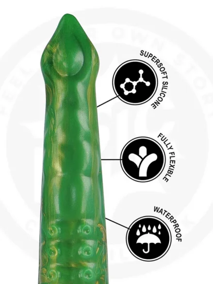 Hylos Green Flash Dildo 29,5 cm - Dragon dildo 0