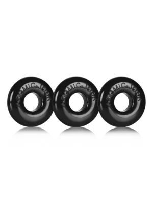 Oxballs Ringer Cock Rings 3-Pack Black - Penisringar paket 0