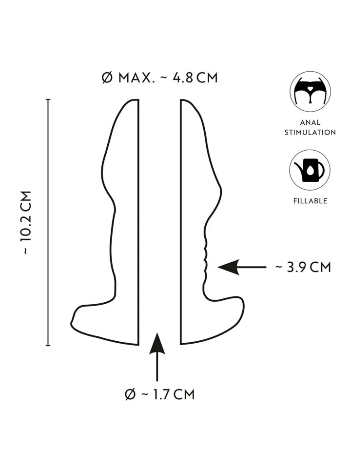 Anos Butt Plug With Tunnel - Ihålig analplugg 0