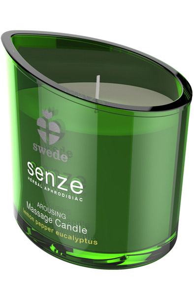 Senze Massage Candle Lemon Pepper Eucalyptus 150ml - Massageljus 0