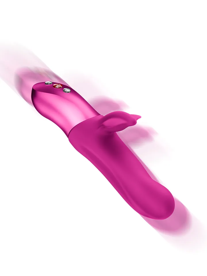 Fun Factory Bi Stronic Fusion Thrusting Rabbit Magenta - Rabbitvibrator 0