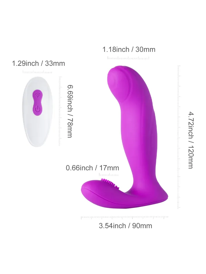 Allure Wearable G-Spot Vibrator With Clit Stimulator - G-punktsvibrator 0