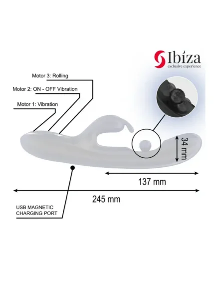 Powerful Rabbit Vibrator With Rolling Pearl - Rabbitvibrator 0