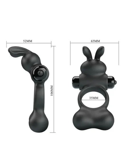 Vibrating Penis Ring With Steel Balls - Penisring med vibrator 0