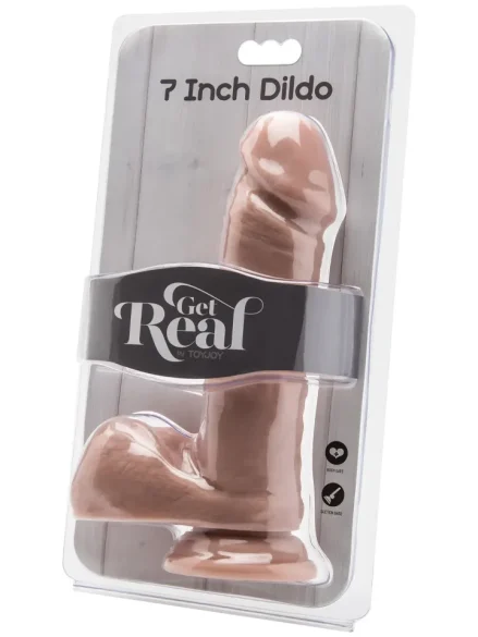 ToyJoy Get Real Dildo With Balls 18 cm - Realistisk dildo 0