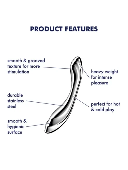 Satisfyer Pure Gravity 2 - Ståldildo 0